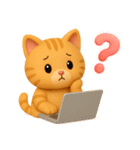 3D風❤️やさしいチャトラの日常会話（個別スタンプ：19）