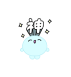 【推し活】水色のおしかつちゃん（個別スタンプ：10）