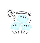 【推し活】水色のおしかつちゃん（個別スタンプ：34）
