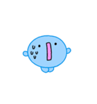 【推し活】青のおしかつちゃん（個別スタンプ：21）