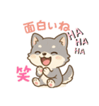 狼の可愛いスタンプ（個別スタンプ：5）