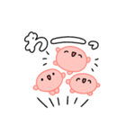 【推し活】赤のおしかつちゃん（個別スタンプ：34）