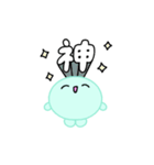 【推し活】ミントグリーンのおしかつちゃん（個別スタンプ：10）