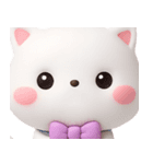 シロネコすたんぷ☆3D【でか文字】（個別スタンプ：28）