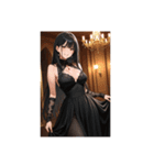 キャバ嬢w  No.5  背景付（個別スタンプ：4）