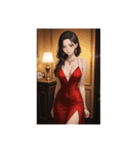 キャバ嬢w  No.5  背景付（個別スタンプ：8）