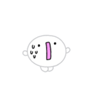 【推し活】白のおしかつちゃん（個別スタンプ：21）