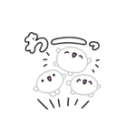 【推し活】白のおしかつちゃん（個別スタンプ：34）