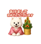 かわいいサモエドの日常会話スタンプ【3D】（個別スタンプ：32）