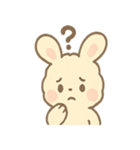 ふわもこラビのやさしいあいさつスタンプ（個別スタンプ：4）