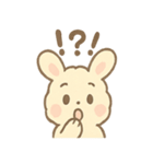 ふわもこラビのやさしいあいさつスタンプ（個別スタンプ：7）