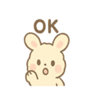 ふわもこラビのやさしいあいさつスタンプ（個別スタンプ：10）