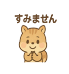 元気いっぱい ぴょこリス あいさつスタンプ（個別スタンプ：11）