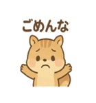 元気いっぱい ぴょこリス あいさつスタンプ（個別スタンプ：13）