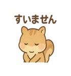 元気いっぱい ぴょこリス あいさつスタンプ（個別スタンプ：18）