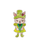 ぼうしのねこ（個別スタンプ：4）