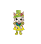 ぼうしのねこ（個別スタンプ：8）