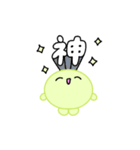 【推し活】黄緑のおしかつちゃん（個別スタンプ：10）