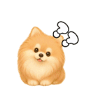 ポメラニアンまこ♥の日常会話2（個別スタンプ：35）