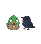 マガモとカラスの物語（個別スタンプ：1）