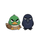 マガモとカラスの物語（個別スタンプ：2）