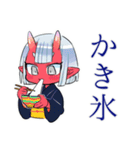 夏★鬼娘の和風スタンプ（個別スタンプ：9）