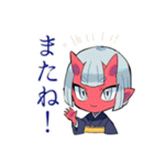 夏★鬼娘の和風スタンプ（個別スタンプ：40）
