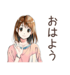 ふつうの女の子★ゴルフ日和（個別スタンプ：2）