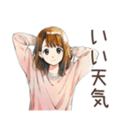 ふつうの女の子★ゴルフ日和（個別スタンプ：14）