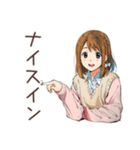 ふつうの女の子★ゴルフ日和（個別スタンプ：17）