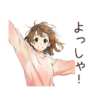 ふつうの女の子★ゴルフ日和（個別スタンプ：36）