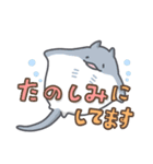 すいすい海のいきもの3(でか文字）（個別スタンプ：19）