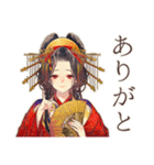 花魁の歌舞伎美麗スタンプ（個別スタンプ：3）