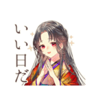 花魁の歌舞伎美麗スタンプ（個別スタンプ：7）