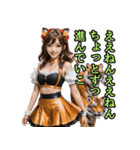 仮装女子_虎党アイドル_励まし編（個別スタンプ：34）