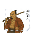 織田 信長 戦国 時代 古典 武士 刀 (文字)（個別スタンプ：14）