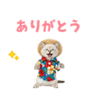 でか文字！夏のミヌエット（個別スタンプ：35）