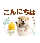 飛び出す癒し豆しばのラフな敬語（個別スタンプ：2）