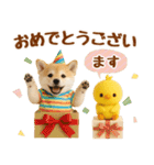 飛び出す癒し豆しばのラフな敬語（個別スタンプ：20）