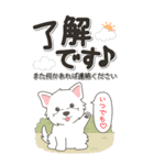 やさしいウエスティ『仕事＆連絡』（個別スタンプ：10）