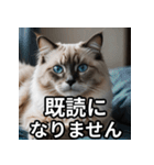 可愛い猫の既読マーク（個別スタンプ：30）