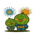 スイカ親子の夏日和（個別スタンプ：2）