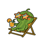 スイカ親子の夏日和（個別スタンプ：7）