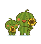 スイカ親子の夏日和（個別スタンプ：10）