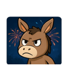 花火とニコニコロバ@SFW（個別スタンプ：3）