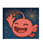 花火とピカピカチョウチンアンコウ@SFW（個別スタンプ：2）