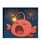 花火とピカピカチョウチンアンコウ@SFW（個別スタンプ：4）