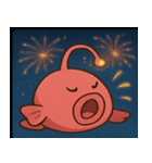 花火とピカピカチョウチンアンコウ@SFW（個別スタンプ：7）