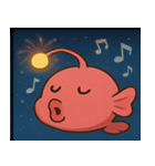 花火とピカピカチョウチンアンコウ@SFW（個別スタンプ：8）