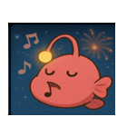 花火とピカピカチョウチンアンコウ@SFW（個別スタンプ：12）